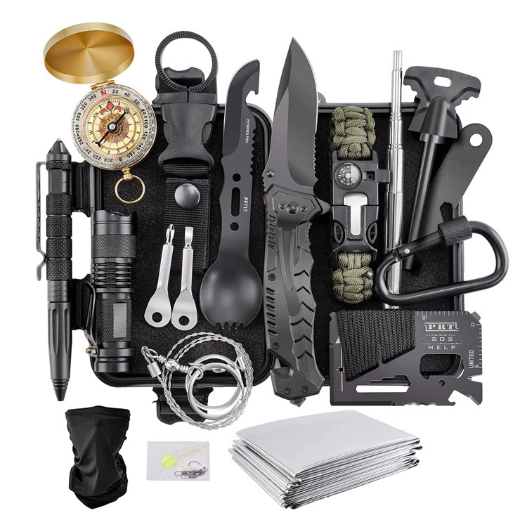Kit di sopravvivenza di emergenza per attrezzi da esterno 18 in 1