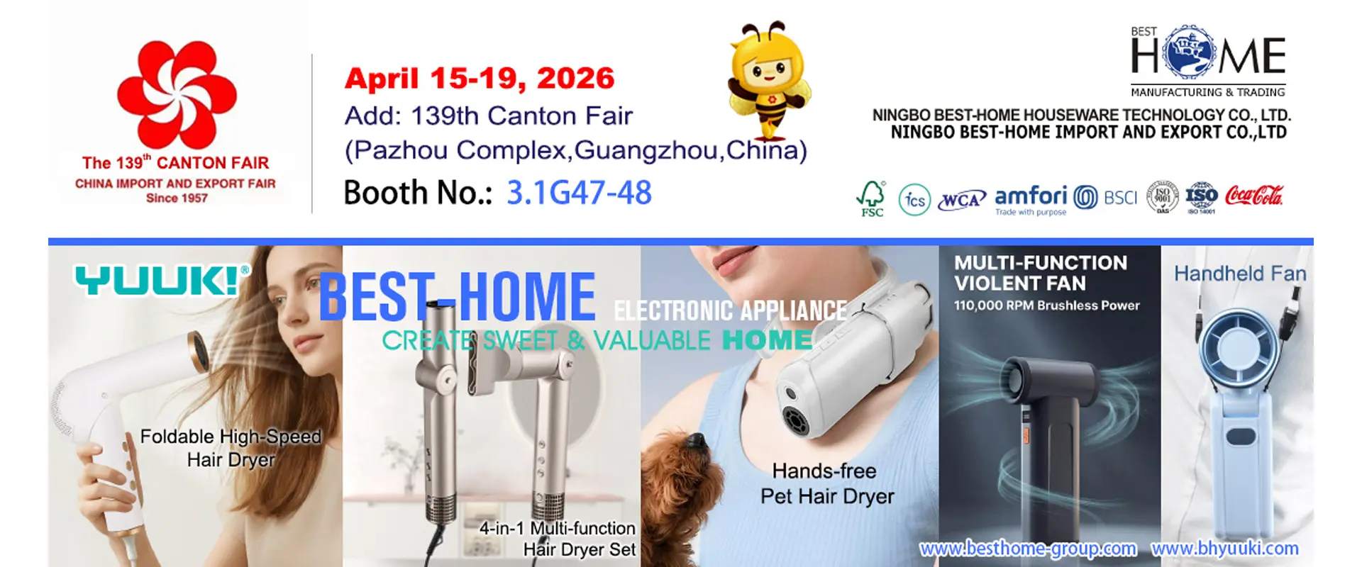 Piccoli Elettrodomestici - Fiera di Canton a Guangzhou