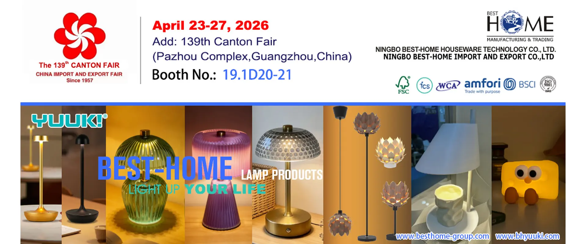 Fiera di Canton - Lampade da tavolo