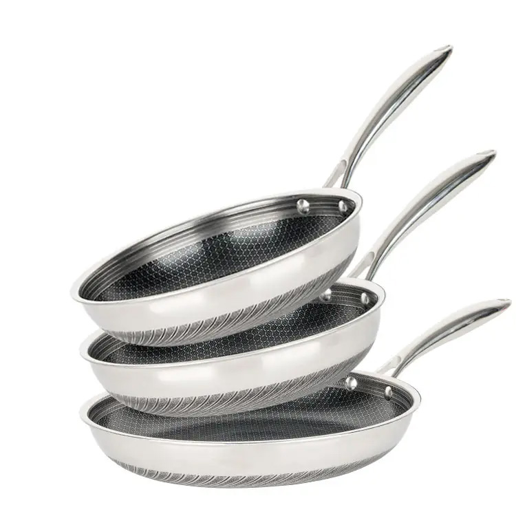3pcs Honeycomb pistina di pentole padri di cottura