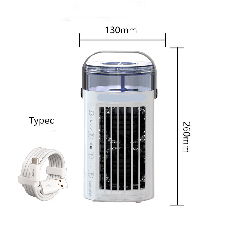 Ventilatore per condizionatore d'aria di raffreddamento portatile mini 4 in 1