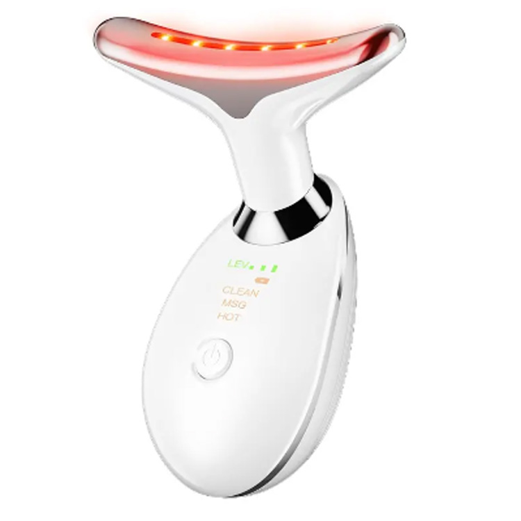 Strumento per massaggiatore per il viso a 7 massager a collo colorato per la cura della pelle