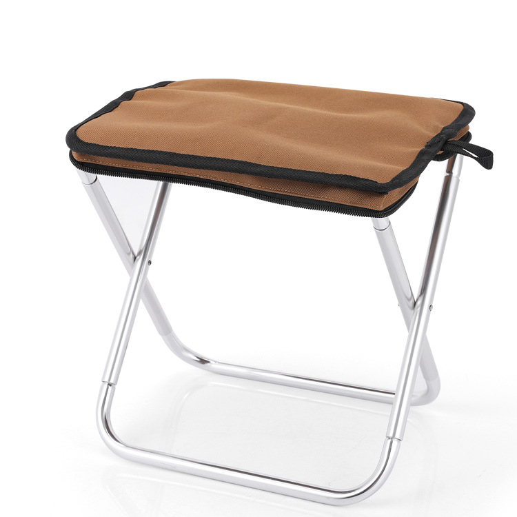 Sedia da pesca da campeggio pieghevole in acciaio al carbonio in lega di alluminio