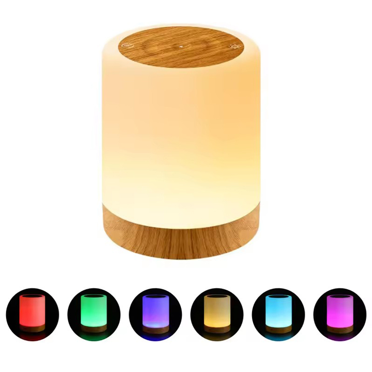 Lampada da tavolo LED RGB portatile ricaricabile Touch per camera da letto