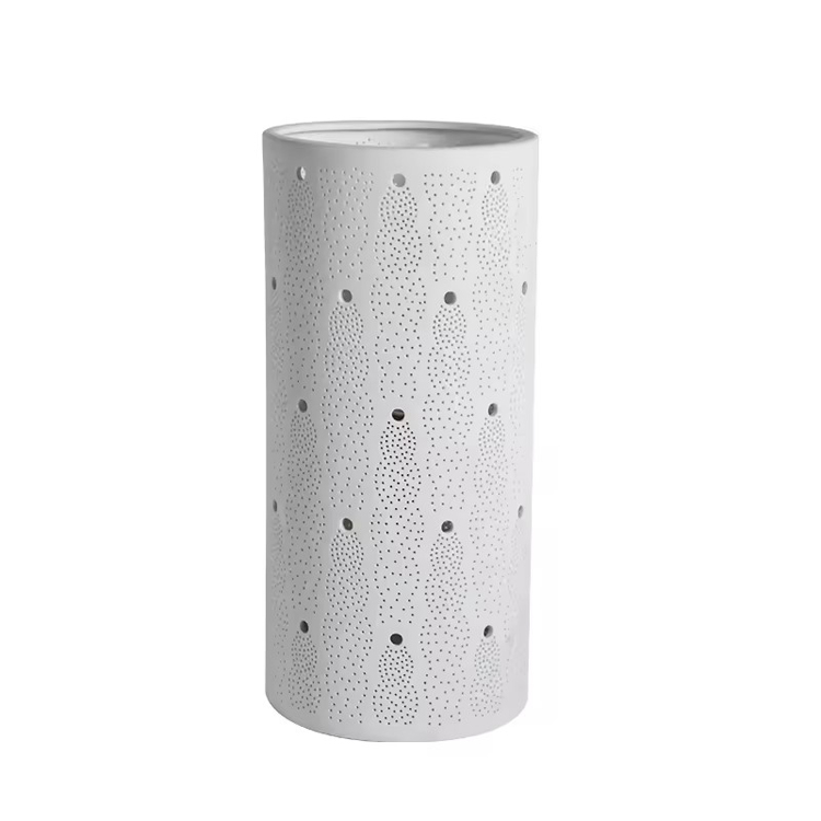 Lampada da tavolo a cilindro di alta qualità personalizzata in fabbrica di ceramica