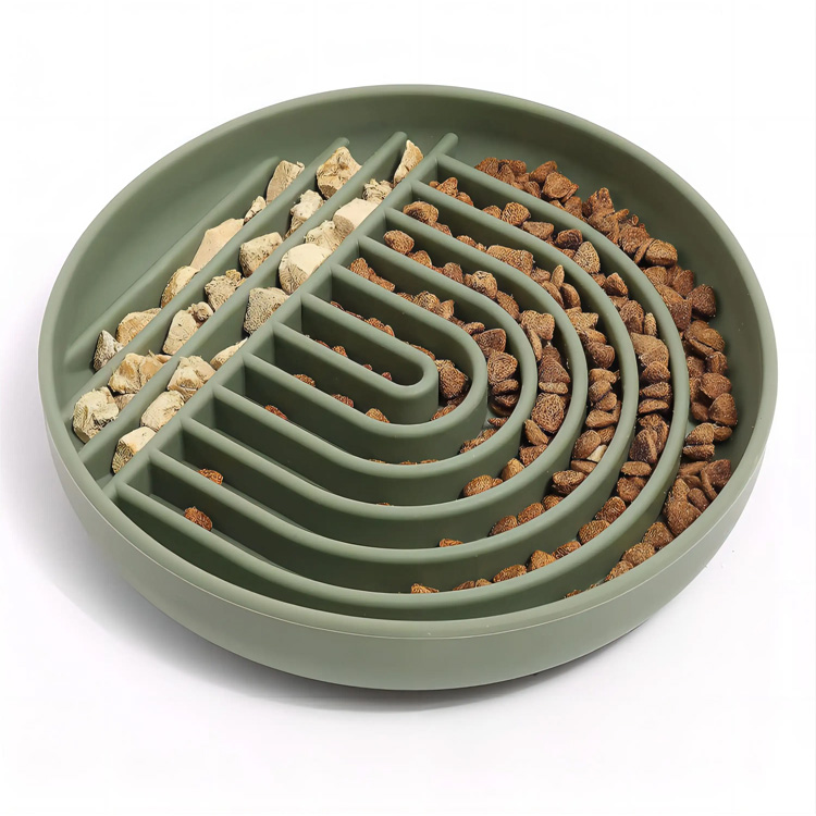 Logo personalizzato Round Maze Silicone Slow Feeder Dog Codice