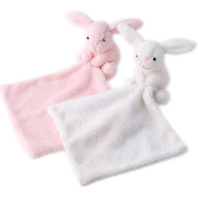 Pugna bambola di peluche di peluche baby ciucatore coniglietto rilassante