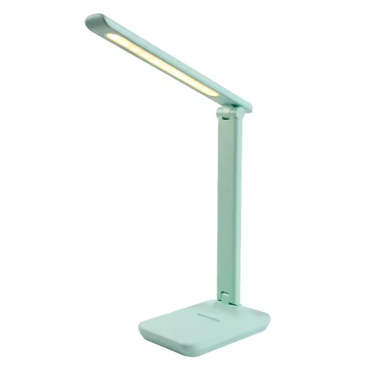 Scrivania moderna minimalista con porta telefono Lampada da tavolo verde