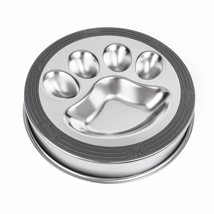 Ciotola per cani con tappetino in silicone non slip cibo per cani che mangia ciotola