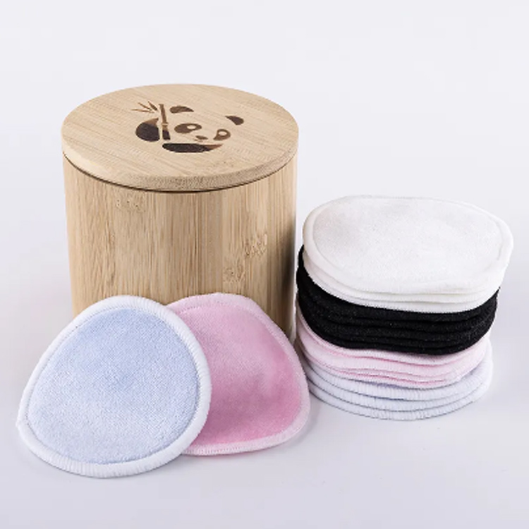 Pad di rimozione del trucco riutilizzabili in bambù ecologico