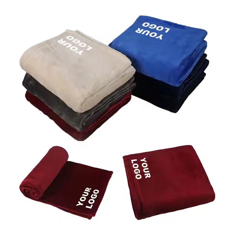 Coperta di vello a corallo ecologico ecologico.