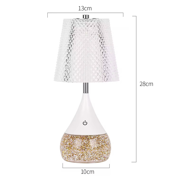 Lampada da scrivania a forma di cubo di bottiglia con luce notturna RGB dallo stile raffinato