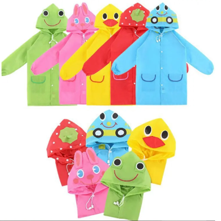 Funky Wateron Aound Cartoon Animal's Animal's Children's Abbigliamento impermeabile