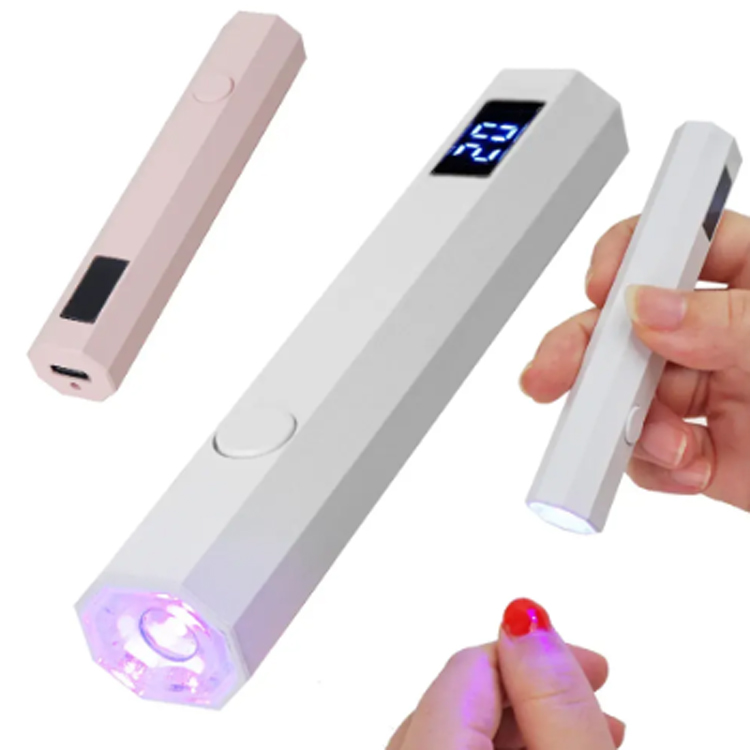 Lampada manicure portatile con display digitale mini lampada da forno