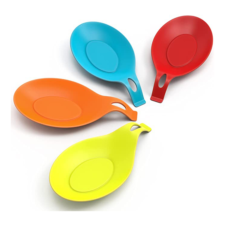 Supporto per poggia cucchiaio in silicone per utensili da cucina resistente al calore