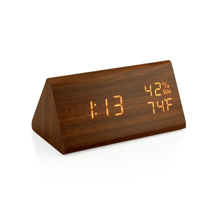 Drana a LED digitale in legno portatile decorativo per la casa