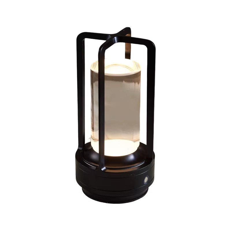 Lampada da tavolo a lanterna senza fili senza fili in alluminio di vendita calda