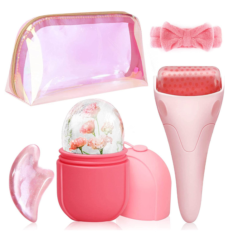 Strumenti per massaggiatore facciale Kit di bellezza per la cura della pelle del rullo facciale