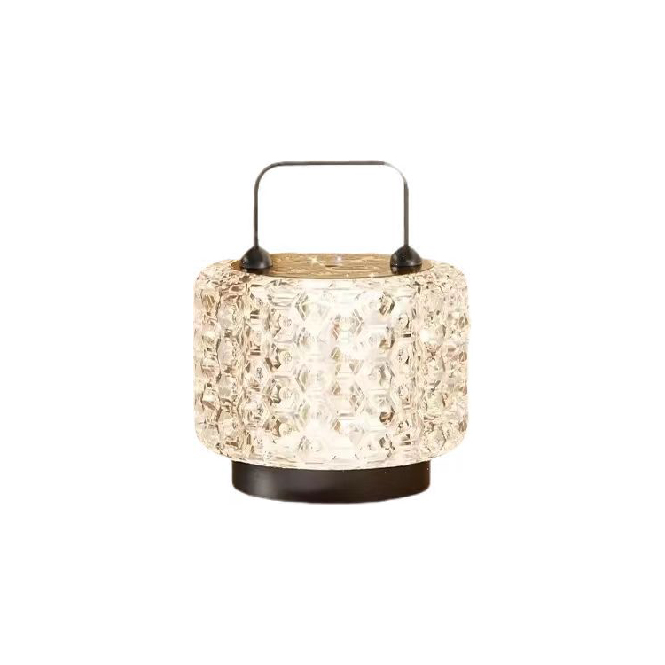 Lampada da tavolo decorativa in vetro per bambini con luce da tavolo dimmerabile a LED