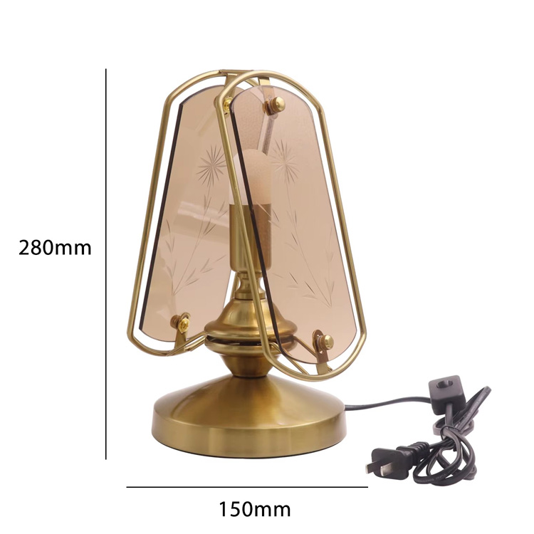 Lampada da tavolo di lusso in stile americano Lampada da scrivania retrò per hotel a LED