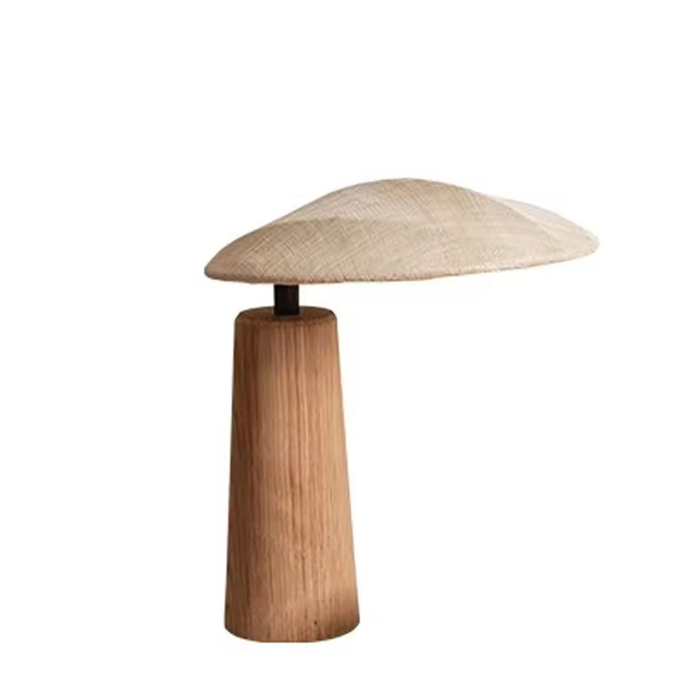 Lampada da tavolo di arte moderna in legno creativo con decorazione di hotel di lusso