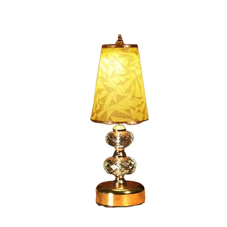 Lampada da scrivania a cono di ricarica USB luminosa portatile piccola e di lusso