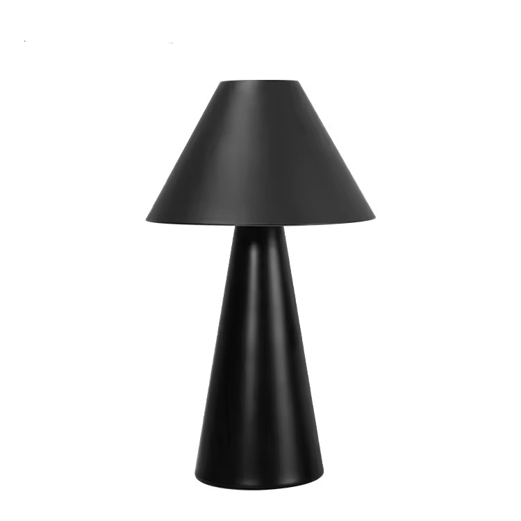 Lampada da tavolo a fungo LED ricaricabile senza fili in ferro e metallo