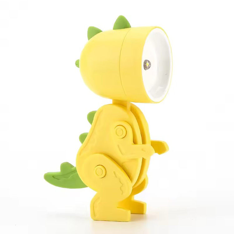 Lampada da tavolo con dinosauro dal design carino, mini camera da letto, luce notturna