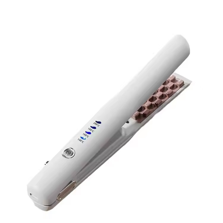 Mini piastra per capelli ricaricabili wireless e ferro arricciacapelli