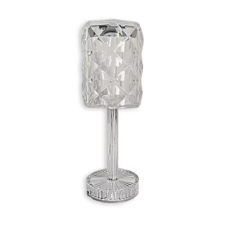 Lampada da tavolo in cristallo senza fili ricaricabile per ristorante moderno