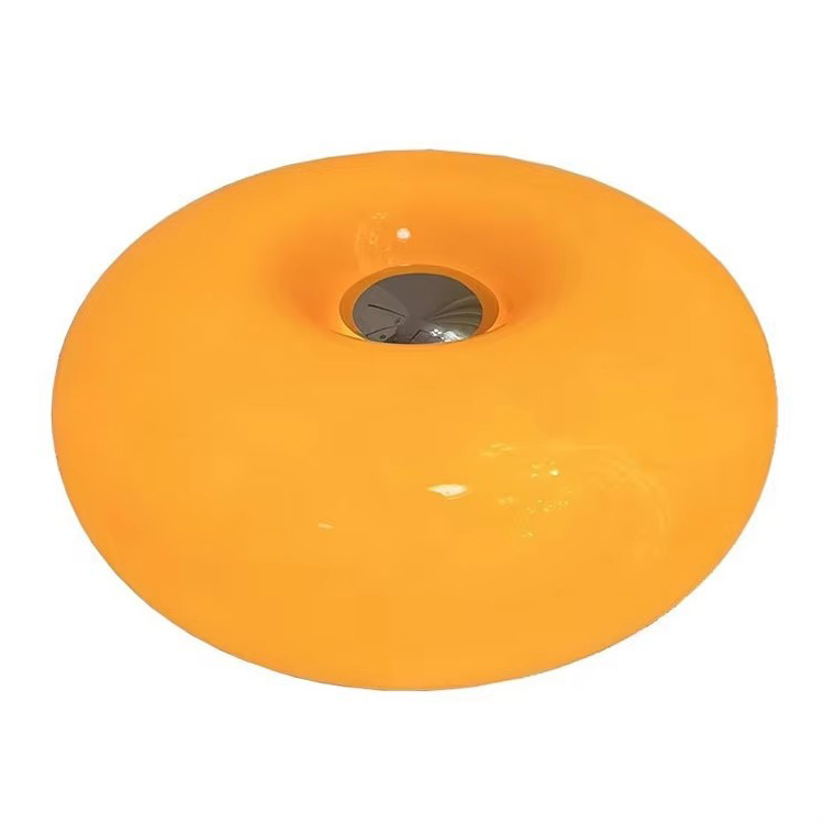 Lampada nordica Lampada da tavolo a ciambella in vetro a LED medievale Bauhaus