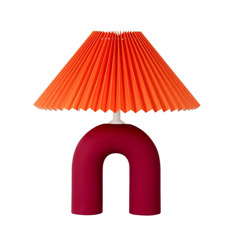Lampada da tavolo in ceramica da comodino per camera da letto del Nord Europa