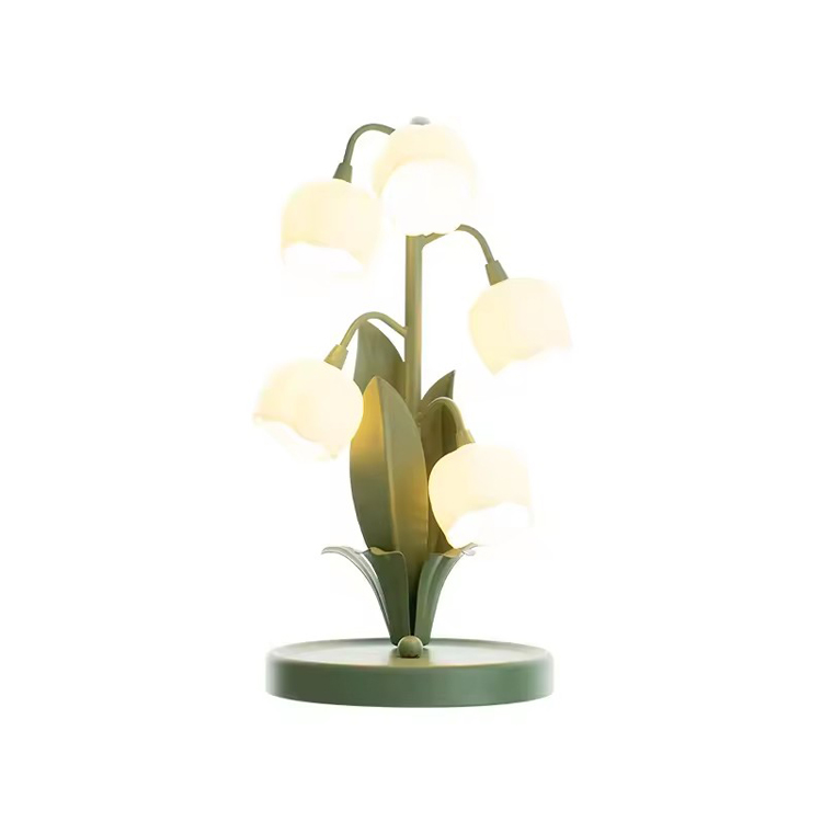 Lampada da scrivania pastorale Design Lampade da tavolo con fiori eterosessuali