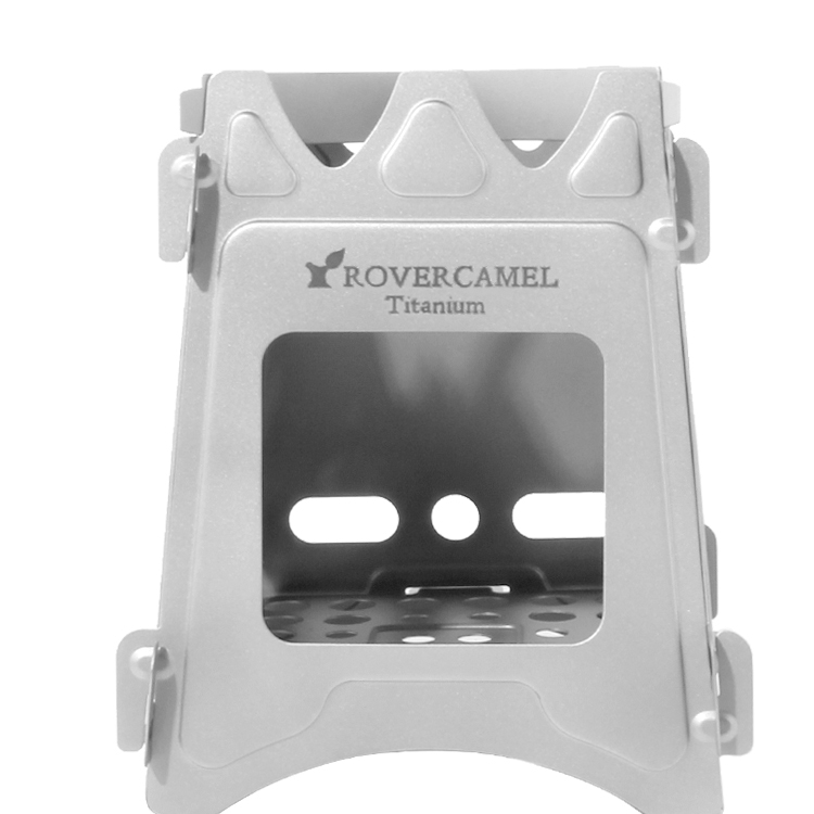 Stufa a legna da campeggio portatile con bruciatore a legna in titanio