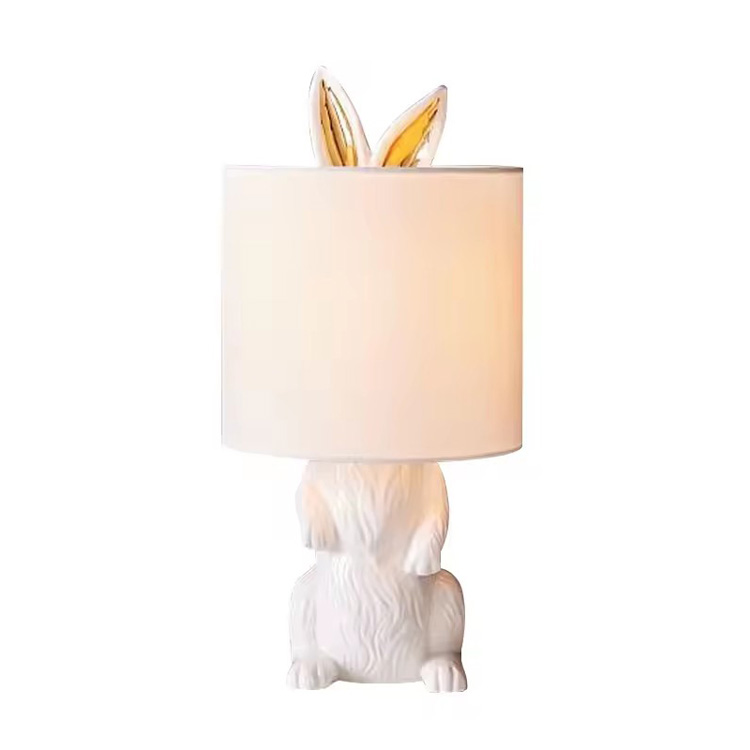Lampade da tavolo per conigli per bambini dal design creativo post moderno