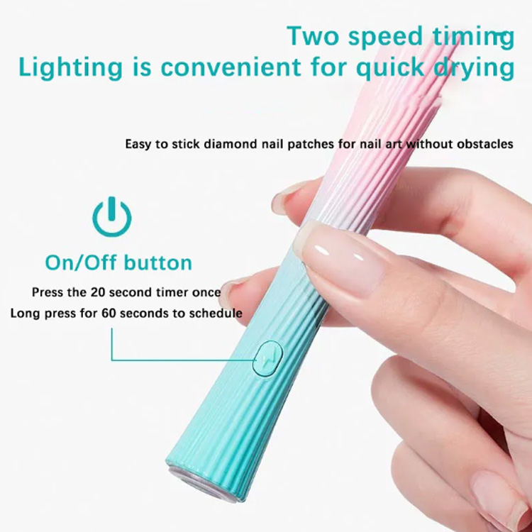 Small Power Storage Mini Baking Nail Art Lampada portatile