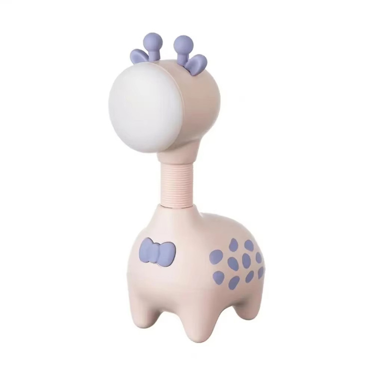 Lampada a tema Lampada da tavolo con animali USB con luce notturna a forma di giraffa carina