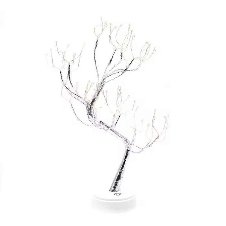 Lampada da tavolo per albero decorativo per interni con perla a filo a batteria USB
