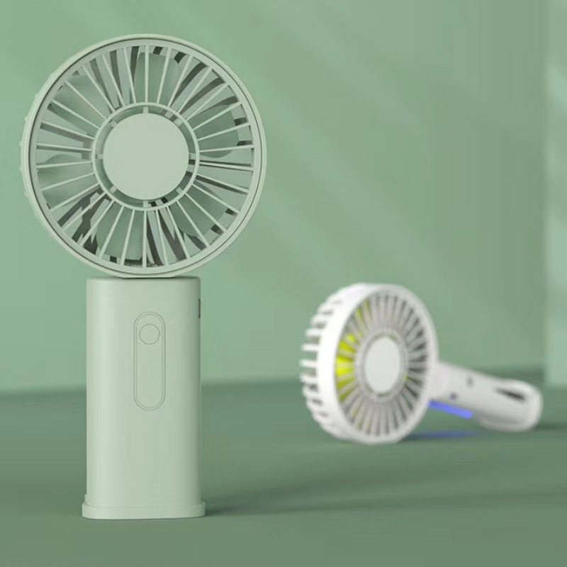 Mini ventilatore verticale con supporto e clip per telefono