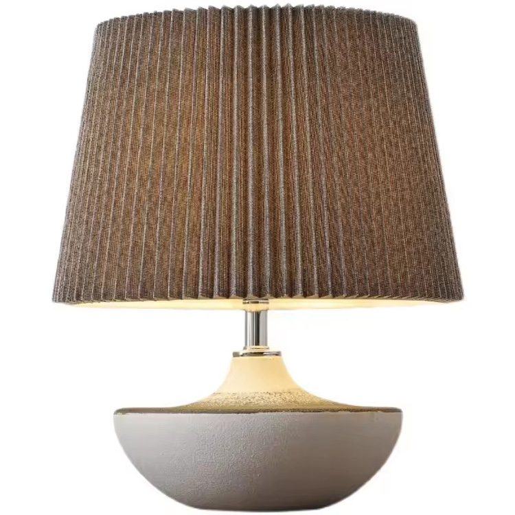 Lampada da tavolo in ceramica retrò Wabi-sabi per camera da letto, soggiorno, hotel