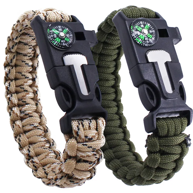 Bracciale tattico Paracord da 550 libbre di sopravvivenza del campione all'ingrosso